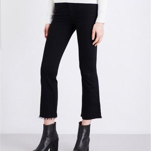 New All Saints Zoe Cropped Frayed Jeans